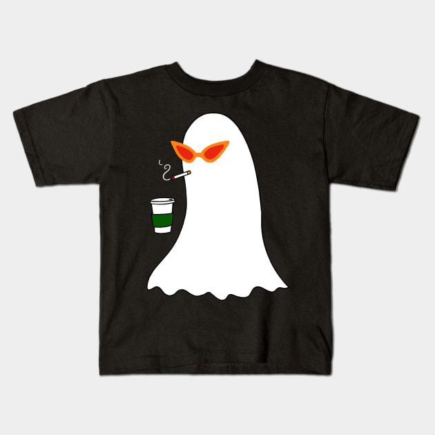 Glamour Ghost! Kids T-Shirt by Illustrating Diva 